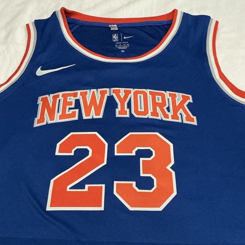 New York Knicks Robinson 23 Swingman Icon Edition Jersey Blue size 52 / XL - Picture 6 of 12